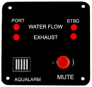 20359 Water Flow and Exhaust Panel, Twin, 12v 20359 Water Flow and Exhaust Panel, Twin, 12v