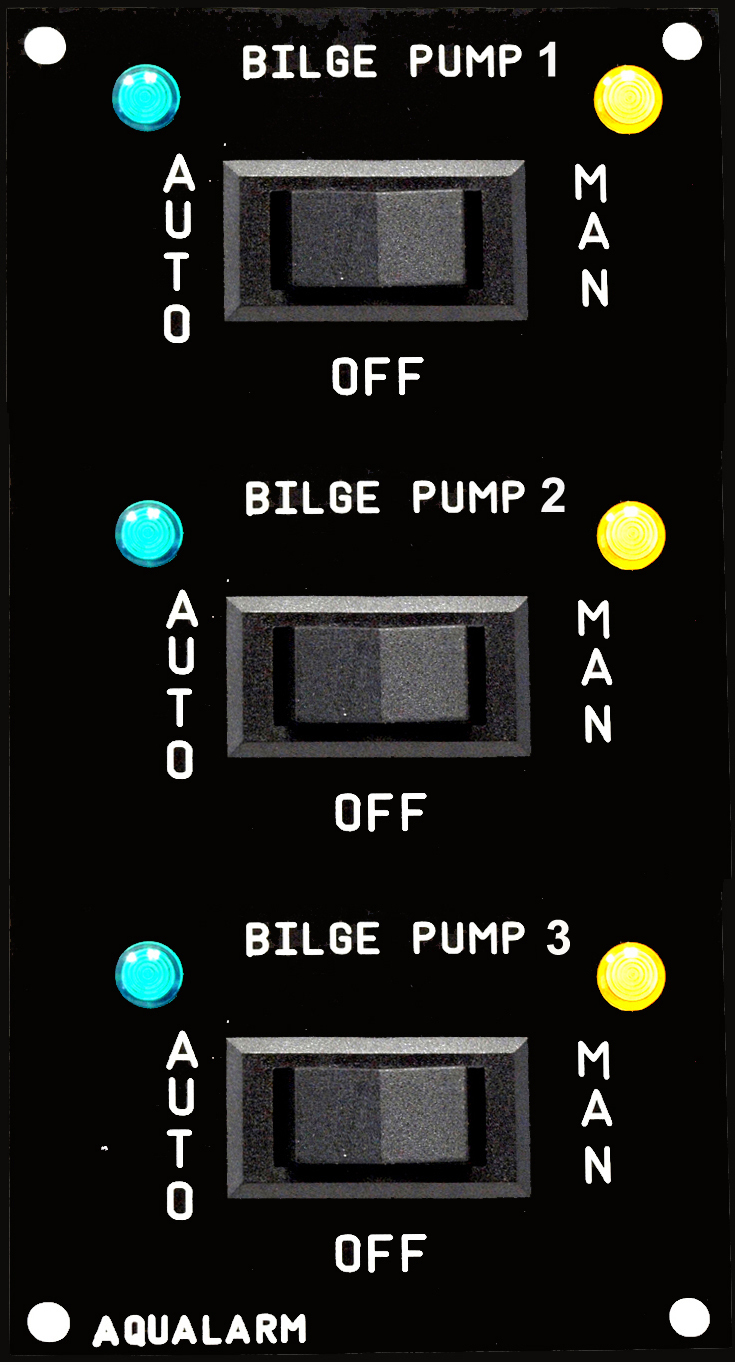 71006-03 BILGE PUMP 3 WAY SWITCH PANEL, 3 PUMPS 71006-03 BILGE PUMP 3 WAY SWITCH PANEL, 3 PUMPS