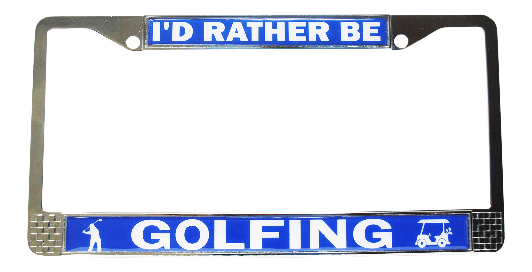 I'd Rather Be Golfing License Plate Frame I'd Rather Be Golfing License Plate Frame
